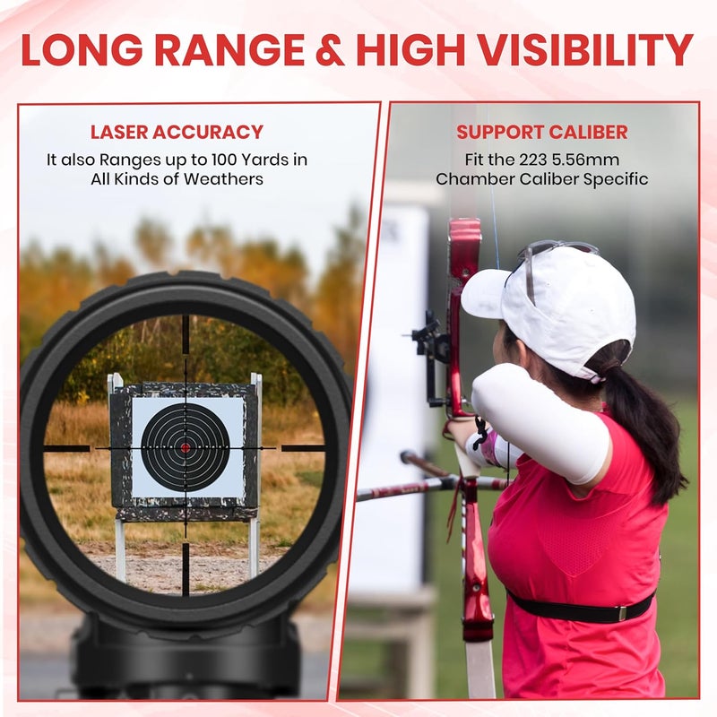 Gotical Archery Crossbow Bow Arrow Red Laser Sighting Tool Boresighter Bore Sight - Image 4